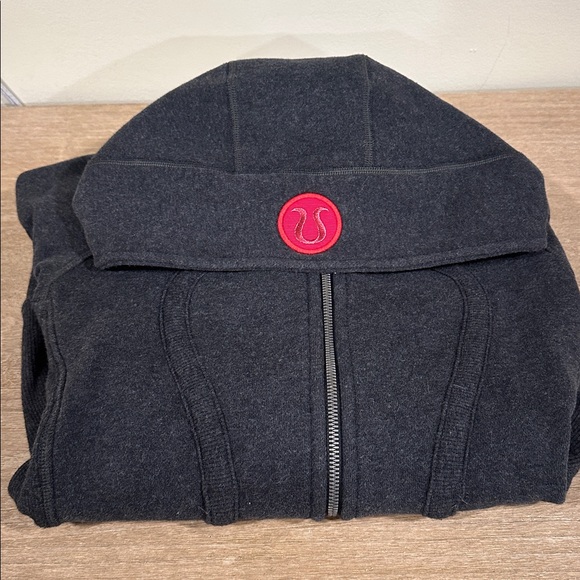 lululemon athletica Black Hoodie with Red Logo - Picture 1 of 6